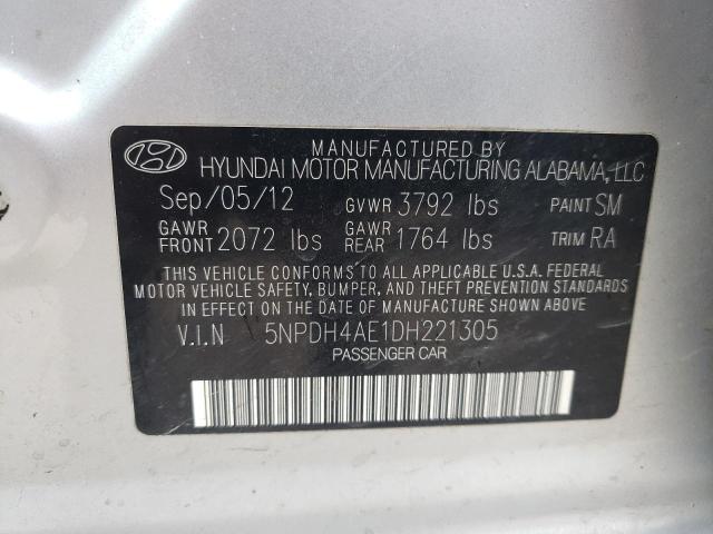 Photo 11 VIN: 5NPDH4AE1DH221305 - HYUNDAI ELANTRA 