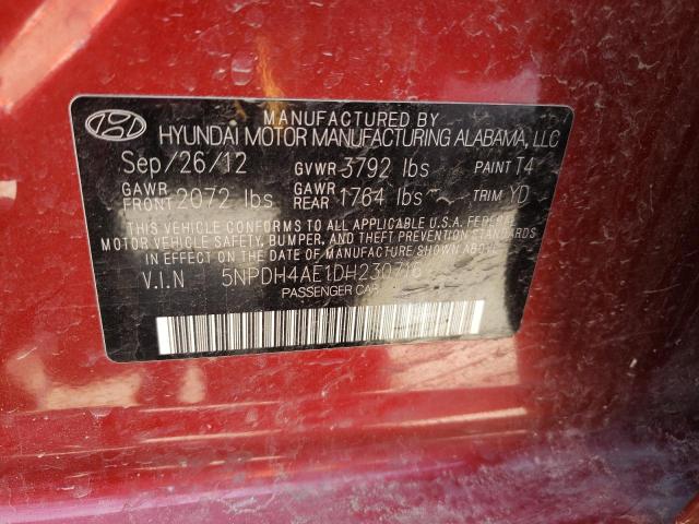 Photo 11 VIN: 5NPDH4AE1DH230716 - HYUNDAI ELANTRA GL 