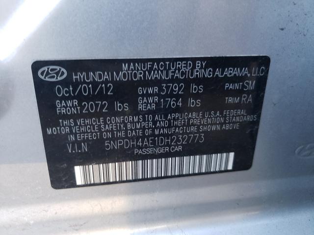 Photo 9 VIN: 5NPDH4AE1DH232773 - HYUNDAI ELANTRA GL 