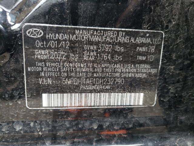 Photo 9 VIN: 5NPDH4AE1DH232790 - HYUNDAI ELANTRA GL 