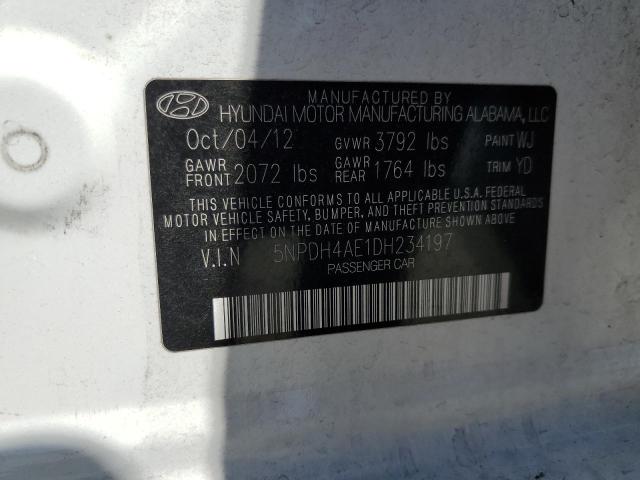 Photo 12 VIN: 5NPDH4AE1DH234197 - HYUNDAI ELANTRA GL 