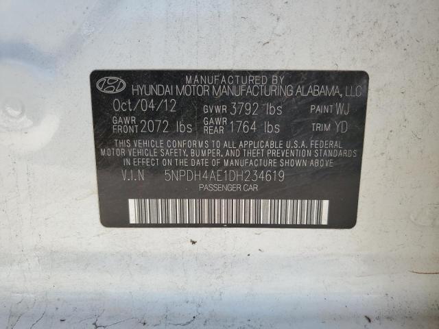 Photo 12 VIN: 5NPDH4AE1DH234619 - HYUNDAI ELANTRA 