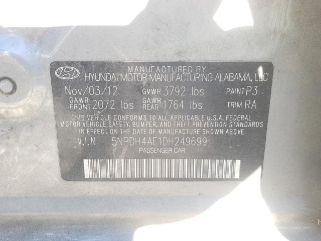 Photo 9 VIN: 5NPDH4AE1DH249699 - HYUNDAI ELANTRA GL 