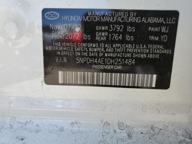 Photo 11 VIN: 5NPDH4AE1DH251484 - HYUNDAI ELANTRA 