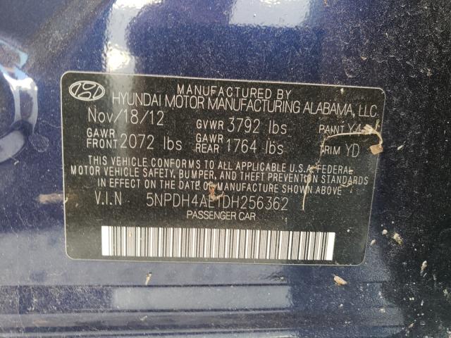 Photo 9 VIN: 5NPDH4AE1DH256362 - HYUNDAI ELANTRA GL 