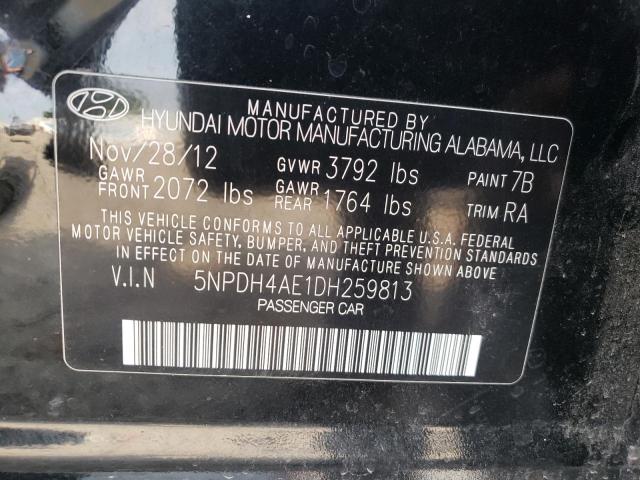 Photo 12 VIN: 5NPDH4AE1DH259813 - HYUNDAI ELANTRA 