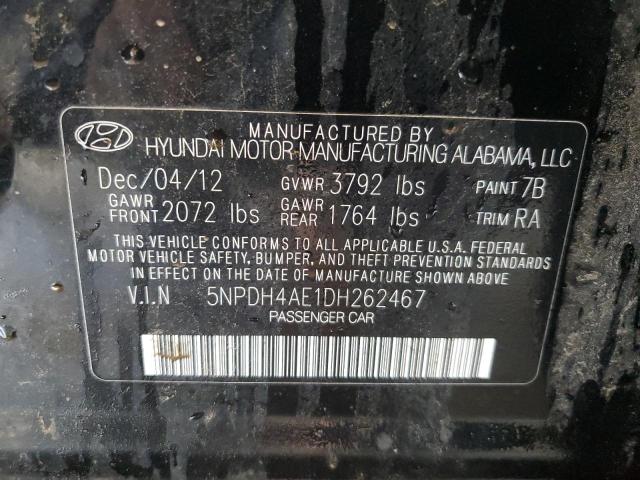 Photo 11 VIN: 5NPDH4AE1DH262467 - HYUNDAI ELANTRA GL 