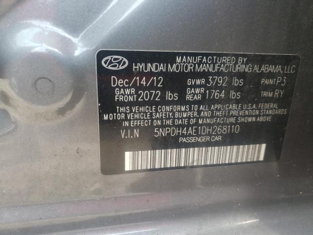 Photo 9 VIN: 5NPDH4AE1DH268110 - HYUNDAI ELANTRA GL 