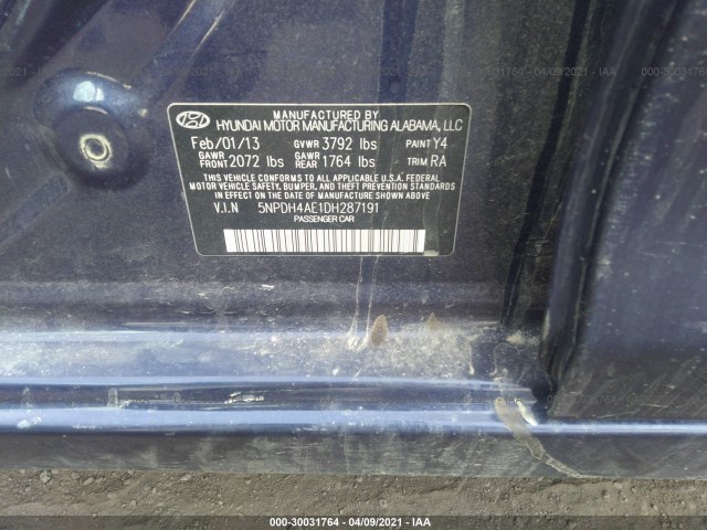 Photo 8 VIN: 5NPDH4AE1DH287191 - HYUNDAI ELANTRA 