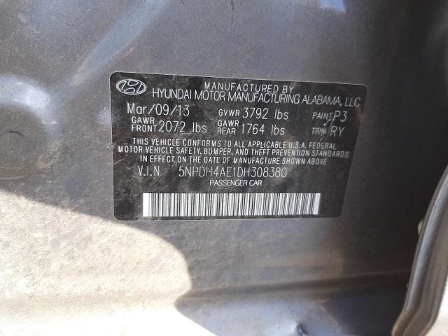 Photo 9 VIN: 5NPDH4AE1DH308380 - HYUNDAI ELANTRA GL 