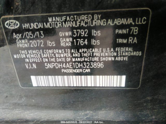 Photo 8 VIN: 5NPDH4AE1DH323896 - HYUNDAI ELANTRA 