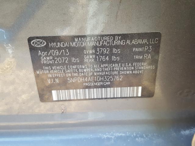 Photo 9 VIN: 5NPDH4AE1DH325762 - HYUNDAI ELANTRA GL 