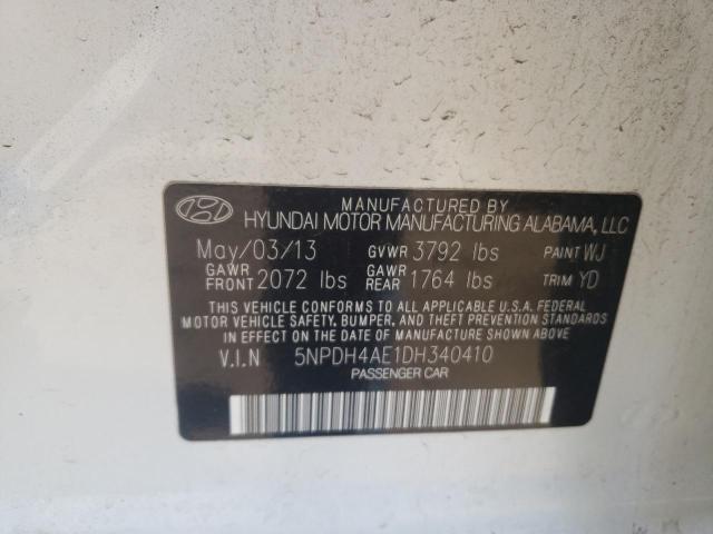 Photo 9 VIN: 5NPDH4AE1DH340410 - HYUNDAI ELANTRA GL 