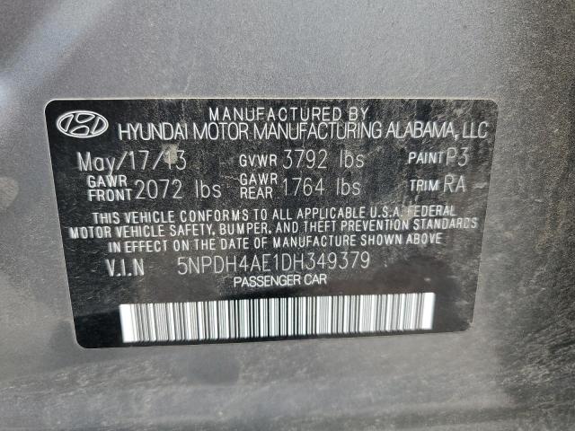 Photo 11 VIN: 5NPDH4AE1DH349379 - HYUNDAI ELANTRA 