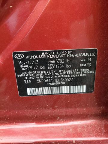 Photo 11 VIN: 5NPDH4AE1DH349527 - HYUNDAI ELANTRA 