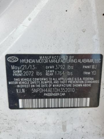 Photo 11 VIN: 5NPDH4AE1DH352010 - HYUNDAI ELANTRA GL 