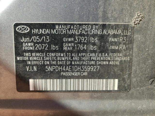 Photo 11 VIN: 5NPDH4AE1DH359927 - HYUNDAI ELANTRA GL 