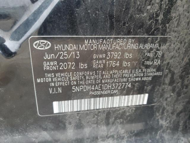 Photo 11 VIN: 5NPDH4AE1DH372774 - HYUNDAI ELANTRA GL 