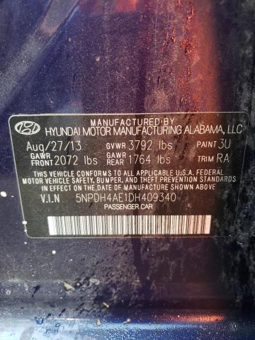 Photo 12 VIN: 5NPDH4AE1DH409340 - HYUNDAI ELANTRA GL 