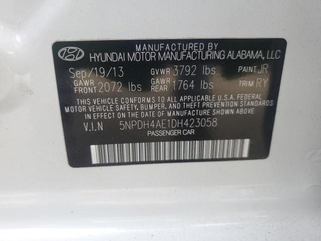 Photo 11 VIN: 5NPDH4AE1DH423058 - HYUNDAI ELANTRA 