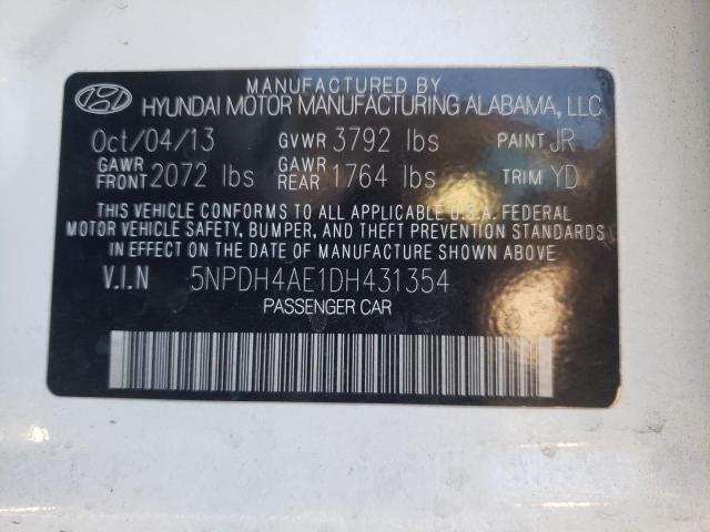 Photo 11 VIN: 5NPDH4AE1DH431354 - HYUNDAI ELANTRA 