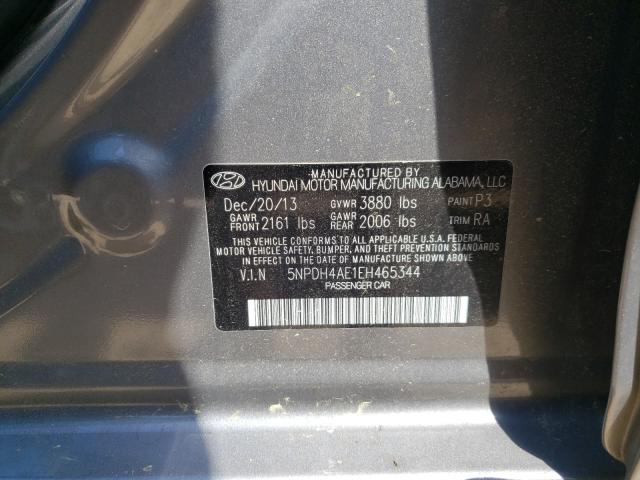 Photo 9 VIN: 5NPDH4AE1EH465344 - HYUNDAI ELANTRA SE 