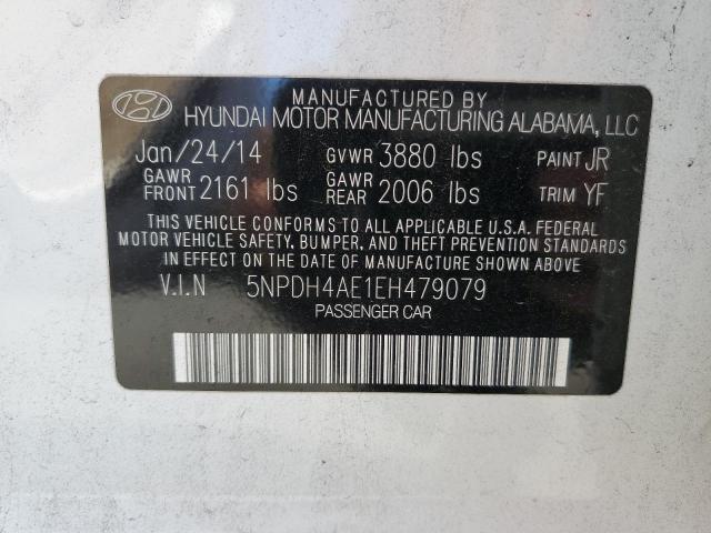 Photo 12 VIN: 5NPDH4AE1EH479079 - HYUNDAI ELANTRA 