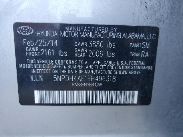 Photo 11 VIN: 5NPDH4AE1EH496318 - HYUNDAI ELANTRA SE 