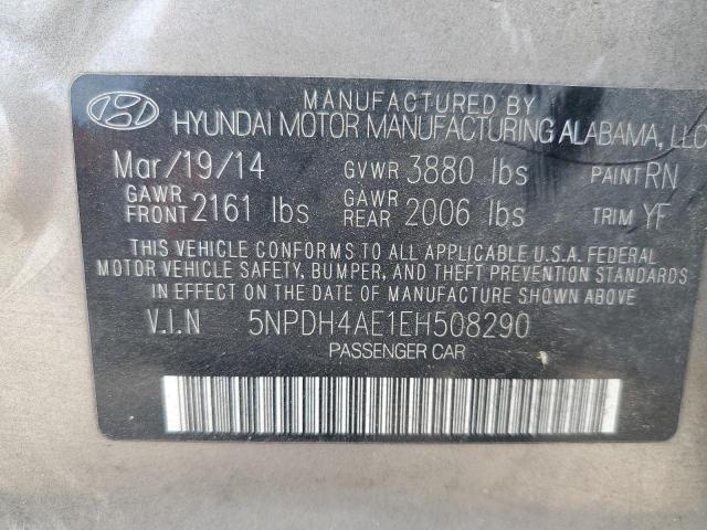 Photo 12 VIN: 5NPDH4AE1EH508290 - HYUNDAI ELANTRA SE 