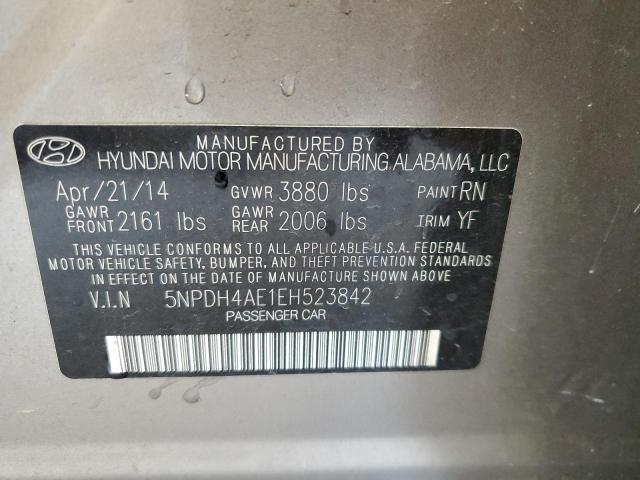 Photo 11 VIN: 5NPDH4AE1EH523842 - HYUNDAI ELANTRA SE 