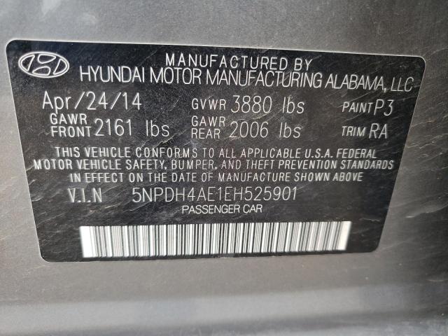 Photo 9 VIN: 5NPDH4AE1EH525901 - HYUNDAI ELANTRA SE 