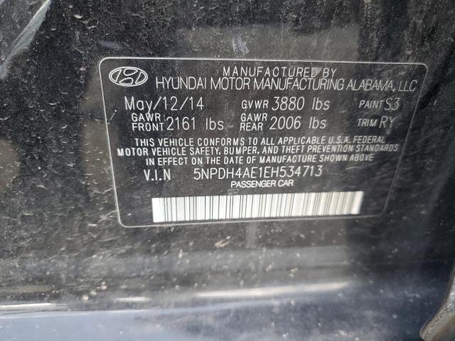 Photo 11 VIN: 5NPDH4AE1EH534713 - HYUNDAI ELANTRA SE 