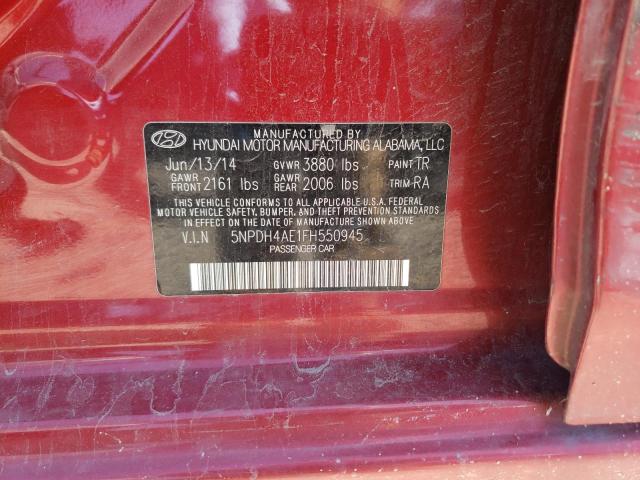 Photo 11 VIN: 5NPDH4AE1FH550945 - HYUNDAI ELANTRA SE 