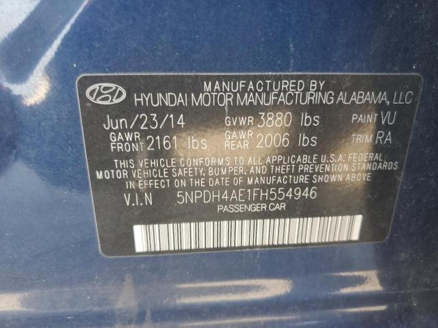 Photo 11 VIN: 5NPDH4AE1FH554946 - HYUNDAI ELANTRA SE 