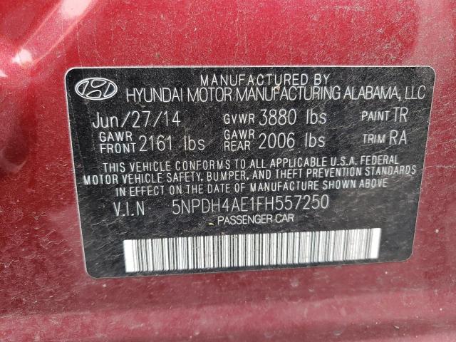 Photo 11 VIN: 5NPDH4AE1FH557250 - HYUNDAI ELANTRA SE 