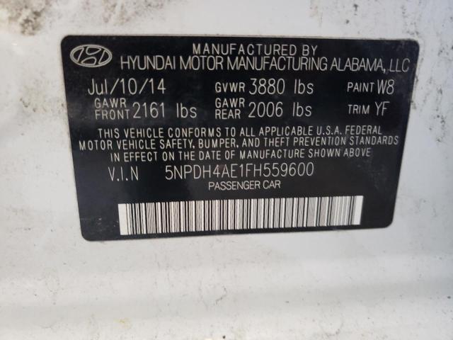 Photo 9 VIN: 5NPDH4AE1FH559600 - HYUNDAI ELANTRA SE 