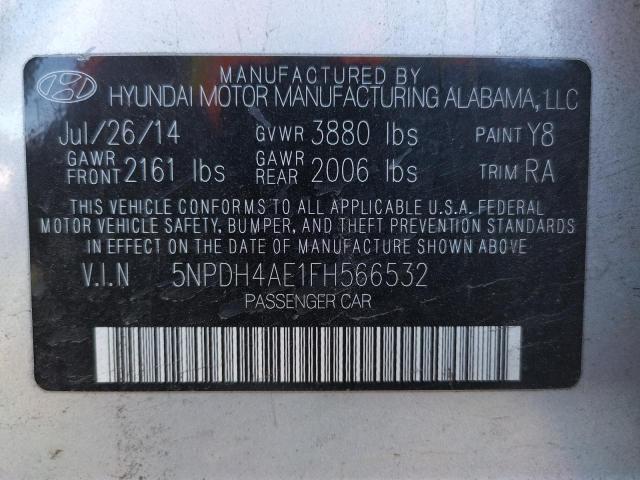 Photo 11 VIN: 5NPDH4AE1FH566532 - HYUNDAI ELANTRA SE 