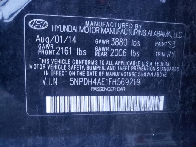 Photo 12 VIN: 5NPDH4AE1FH569219 - HYUNDAI ELANTRA 