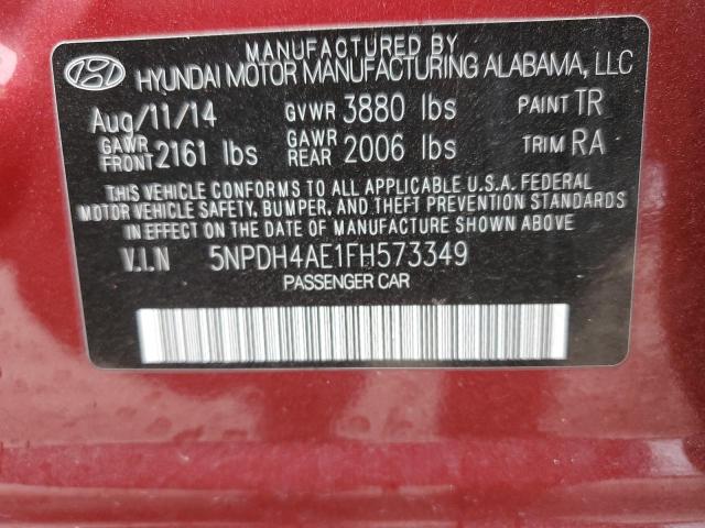 Photo 11 VIN: 5NPDH4AE1FH573349 - HYUNDAI ELANTRA SE 