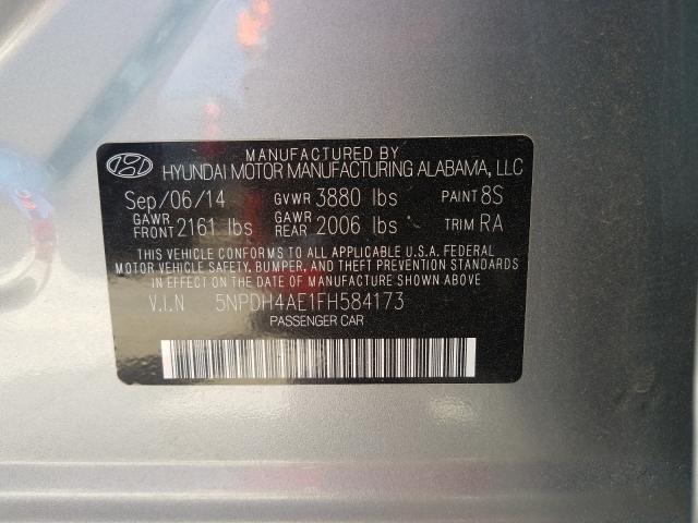 Photo 9 VIN: 5NPDH4AE1FH584173 - HYUNDAI ELANTRA SE 