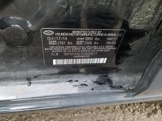 Photo 9 VIN: 5NPDH4AE1FH600677 - HYUNDAI ELANTRA SE 