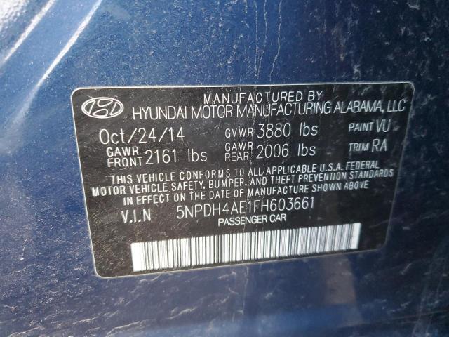 Photo 11 VIN: 5NPDH4AE1FH603661 - HYUNDAI ELANTRA SE 