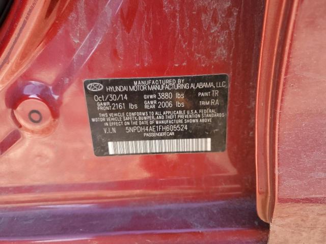 Photo 11 VIN: 5NPDH4AE1FH605524 - HYUNDAI ELANTRA SE 