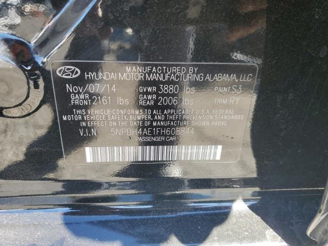 Photo 12 VIN: 5NPDH4AE1FH608844 - HYUNDAI ELANTRA SE 