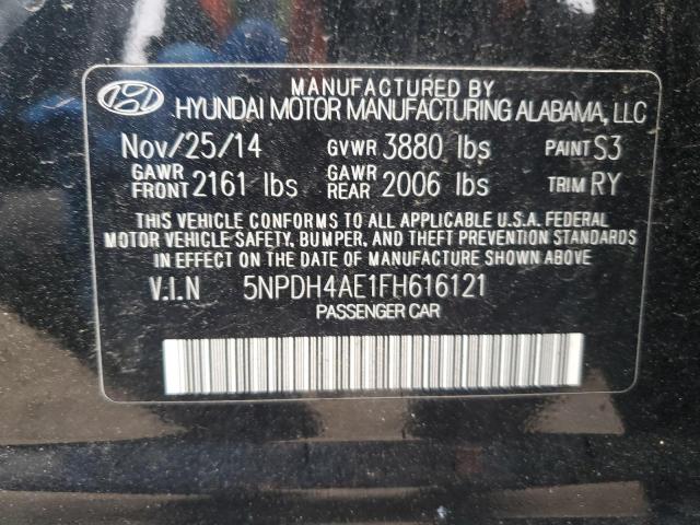 Photo 11 VIN: 5NPDH4AE1FH616121 - HYUNDAI ELANTRA 