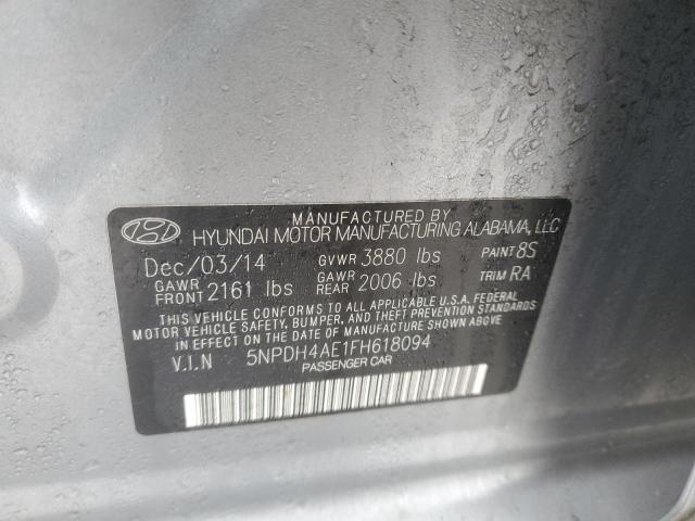 Photo 11 VIN: 5NPDH4AE1FH618094 - HYUNDAI ELANTRA 