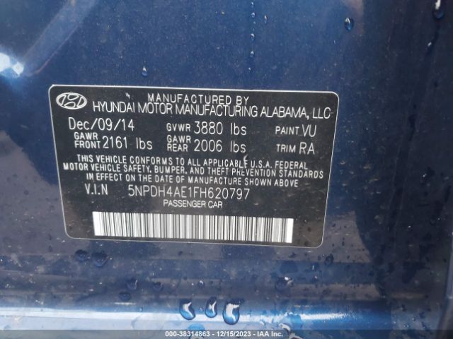 Photo 8 VIN: 5NPDH4AE1FH620797 - HYUNDAI ELANTRA 