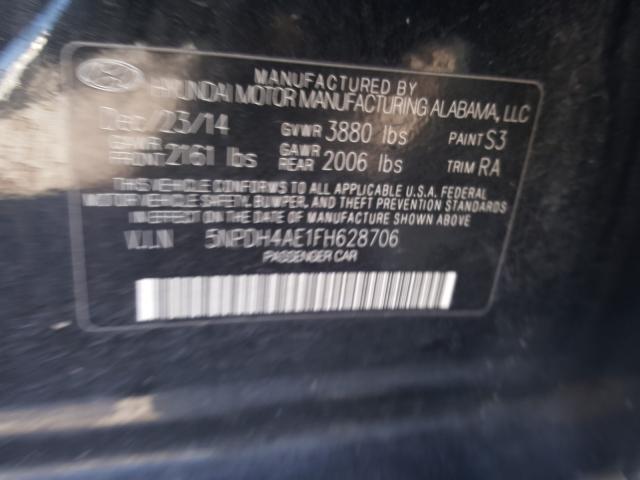 Photo 9 VIN: 5NPDH4AE1FH628706 - HYUNDAI ELANTRA SE 