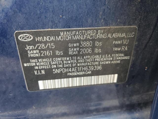 Photo 11 VIN: 5NPDH4AE1FH639396 - HYUNDAI ELANTRA SE 