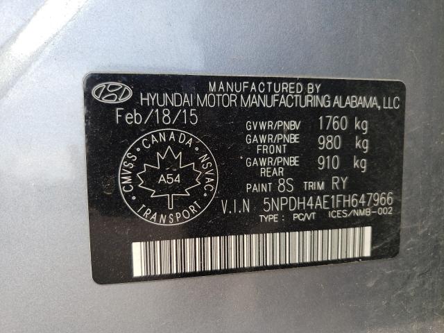 Photo 9 VIN: 5NPDH4AE1FH647966 - HYUNDAI ELANTRA SE 